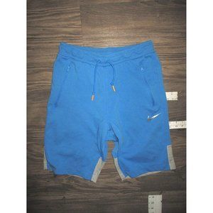 Nike Sportswear Tech Fleece Shorts MEDIUM Blue Taper